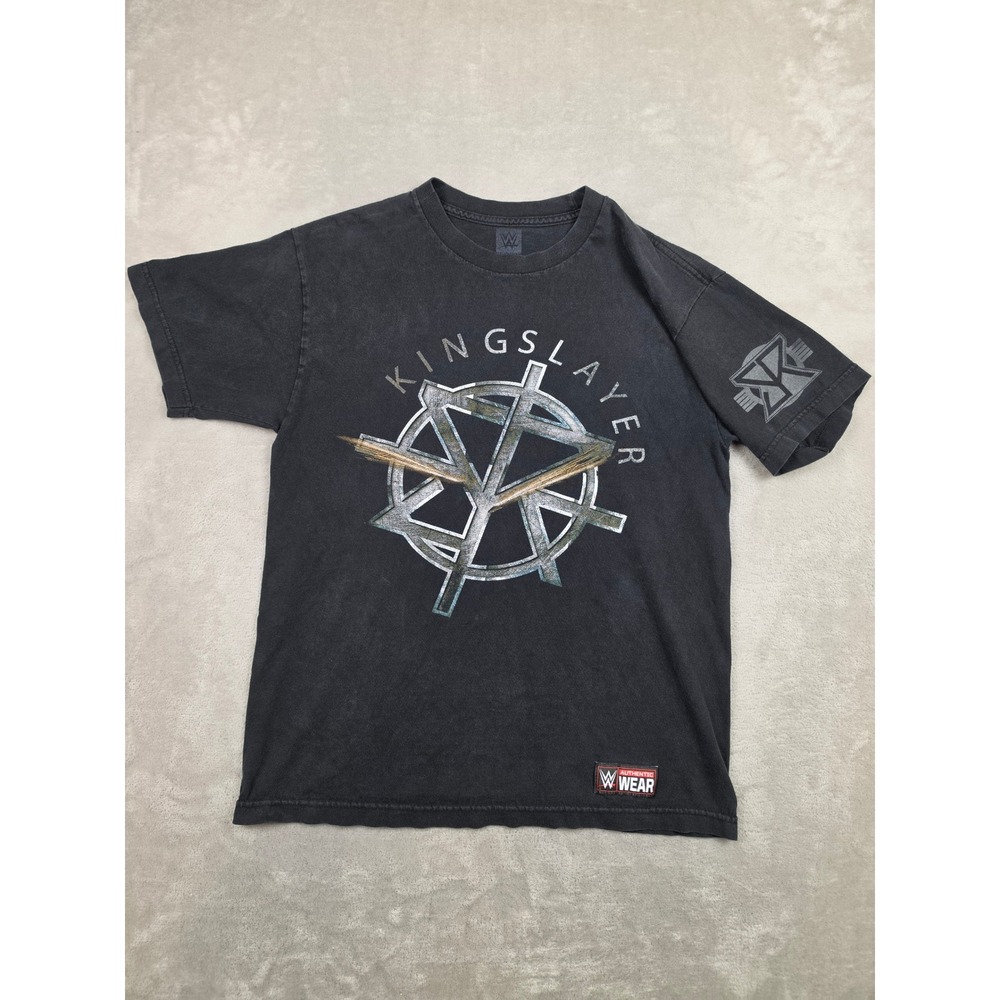 WWE Seth Rollins T-Shirt Mens M Fit S Black Kingslayer Burn It Down Graphic Tee